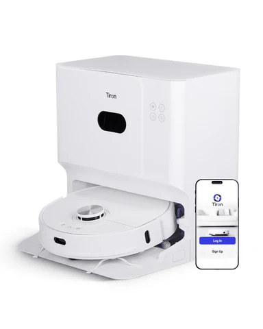 TIRON TRV 30 MAX Spin Mop Robotic Vacuum Cleaner with App